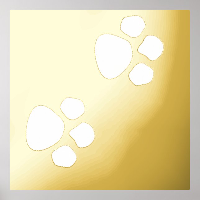 Paw Prints Pattern Bedroom Living Decor Cute Gift  (Front)