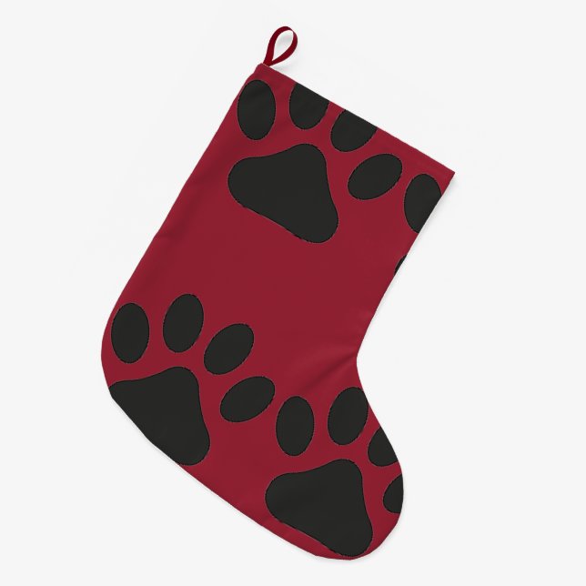 Paw Prints Pet Stocking (Front (Hanging))