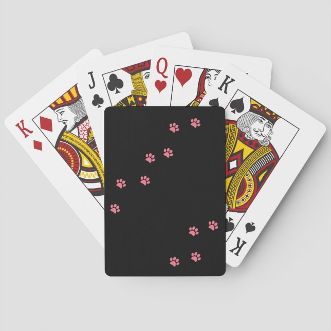 Paw Prints Playing Cards (Back)