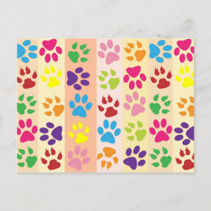Paw Prints Postcard
