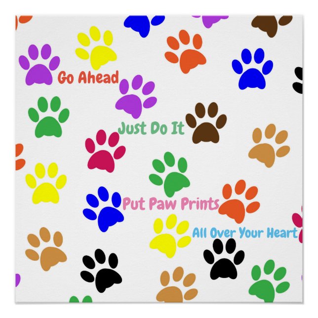 Paw Prints Poster (Front)