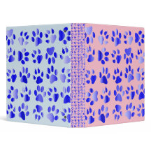 Paw Prints School binder