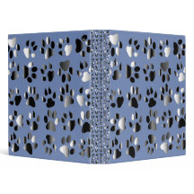 Paw Prints School binder