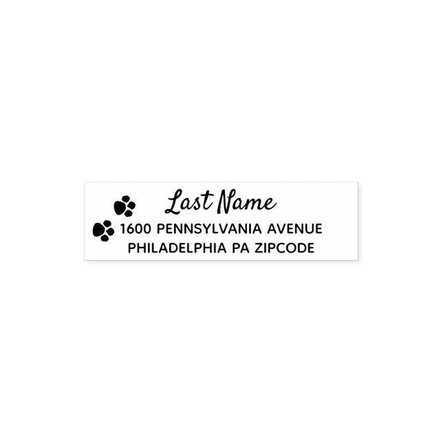 Paw Prints Self-inking Stamp (Design)