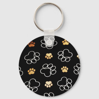 Paw Prints Templare Gifts Keychain