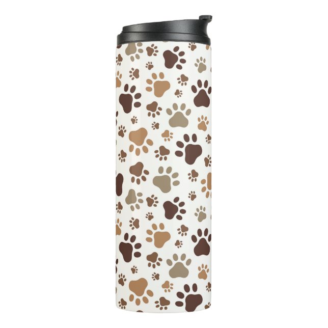 Paw Prints  Thermal Tumbler (Rotated Left)