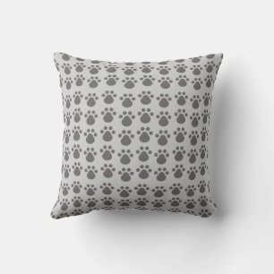 Paw Prints Throw Pillow
