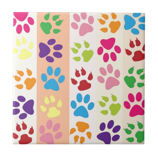 Paw Prints Tile (Front)
