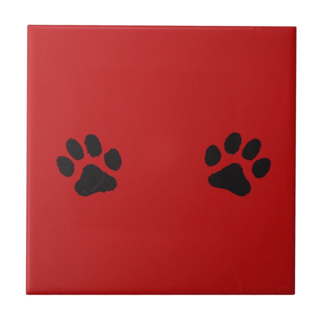 Paw Prints Tile (Front)