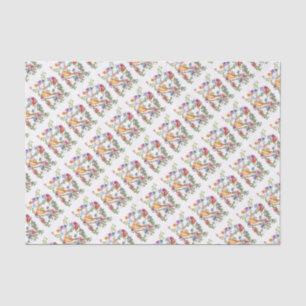 PAW PRINTS YELLOW BIRD TISSUE PAPER