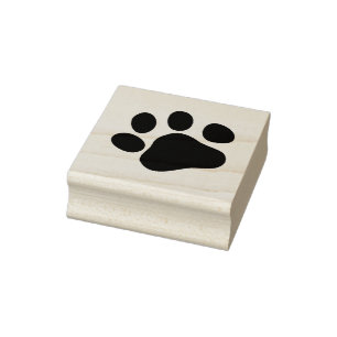 PAW Right Rubber Stamp