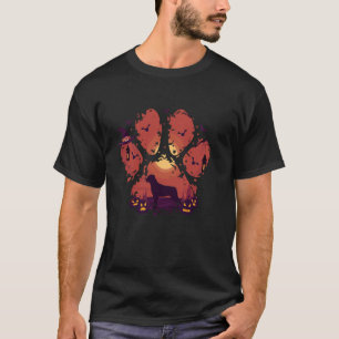Paw Rottweiler Halloween Spooky Dog Mom Dad Men Wo T-Shirt
