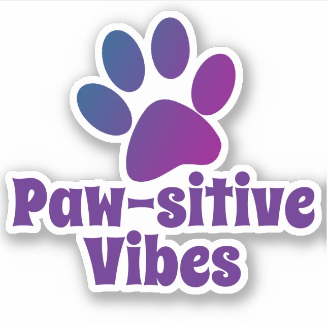 Paw-sitive Vibes | Animal Paw Print  (Front)