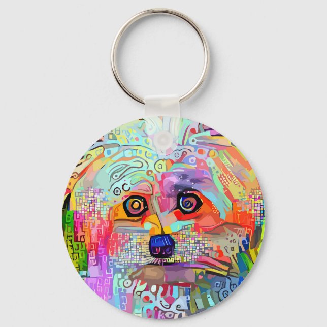 Paw-sitive Vibes Keychain (Front)