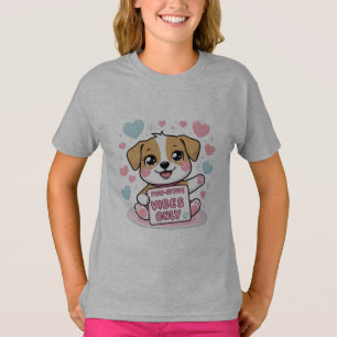 Paw-sitive Vibes Only – Cute Chibi Dog Kawaii T-Sh T-Shirt