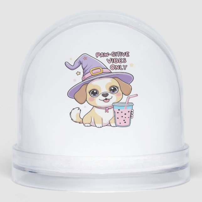 Paw-sitive Vibes Only � Cute Dog With Bubble Tea a (Avant)
