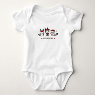 Paw-sitively Jolly – Cute Festive Christmas Baby Bodysuit