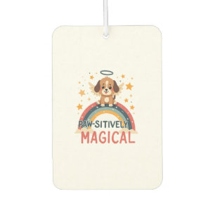 Paw-sitively Magical Puppy Vintage Rainbow Angel D Air Freshener