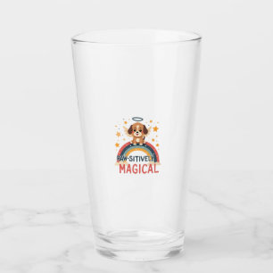 Paw-sitively Magical Puppy Vintage Rainbow Angel D Glass