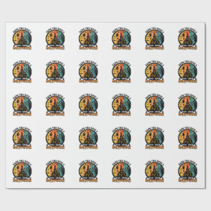 Paw Some Halloween Haunted House Witch Black Cats_ Wrapping Paper