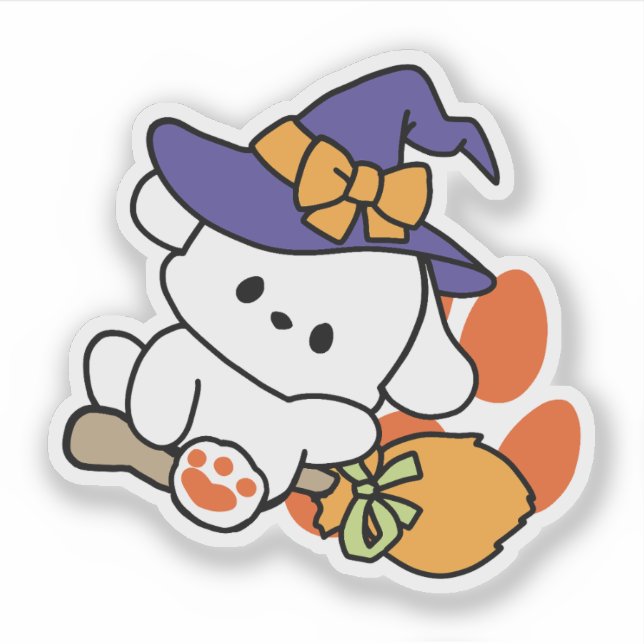 Paw-some Witch in Training – Cute Halloween Dog  (Front)