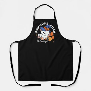 Paw-some Witch in Training – Cute Halloween Dog  Apron