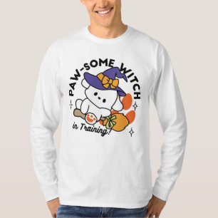 Paw-some Witch in Training – Cute Halloween Dog T-Shirt