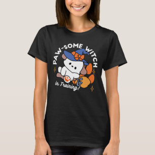 Paw-some Witch in Training – Cute Halloween Dog  T-Shirt