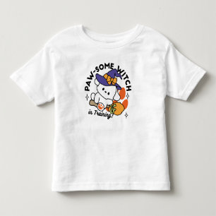 Paw-some Witch in Training – Cute Halloween Dog Toddler T-shirt