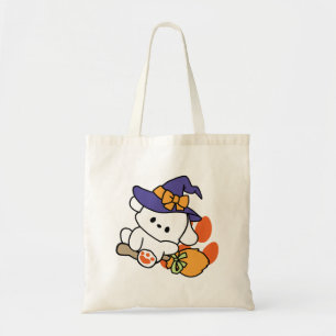 Paw-some Witch in Training – Cute Halloween Dog Tote Bag