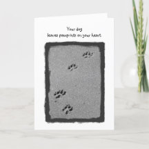 Paw Sympathy Card