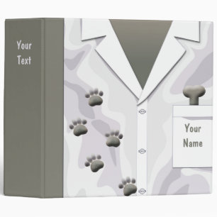 Paw Tracks Veterinarian Business Binder