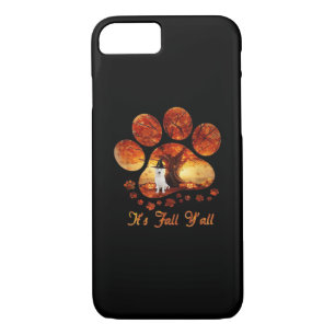 Paw Tree It’s Fall Y’all White Dog Case-Mate iPhone Case