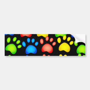 Paw Wallpaper Bumper Sticker