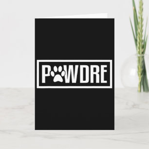 Pawdre Shirt Cat Or Dog Dad Fathers Day Gift Card