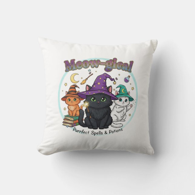 Pawfect Pet Lovers Design Throw Pillow (Front)