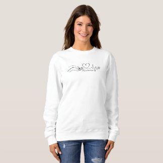 Pawfection One-Line Art – Minimalist Dog Lover Sweatshirt