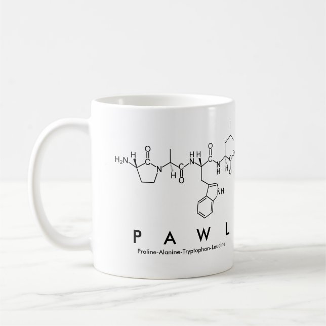 Pawl peptide name mug (Left)