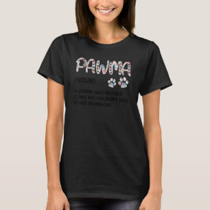 Pawma Mom Dog Pets  Dog Owner For Women Girls T-Shirt