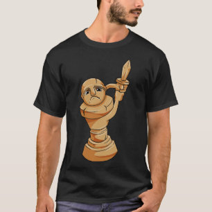 Pawn Chess piece at Chess with Sword T-Shirt