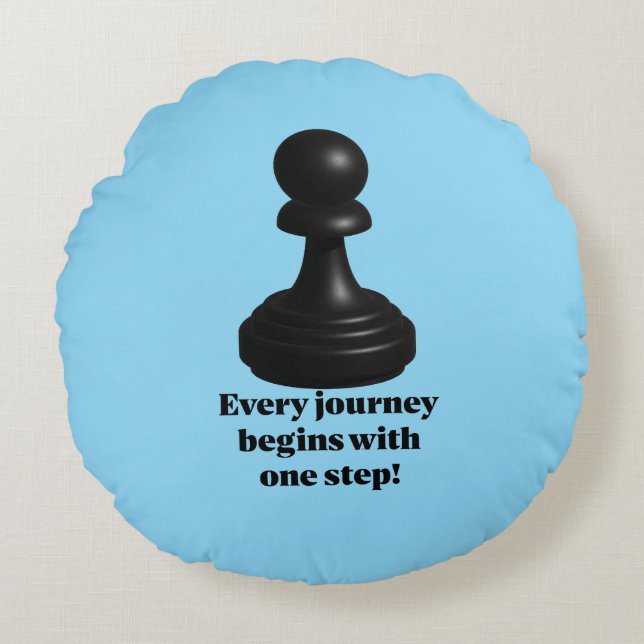 Pawn Round Pillow (Front)