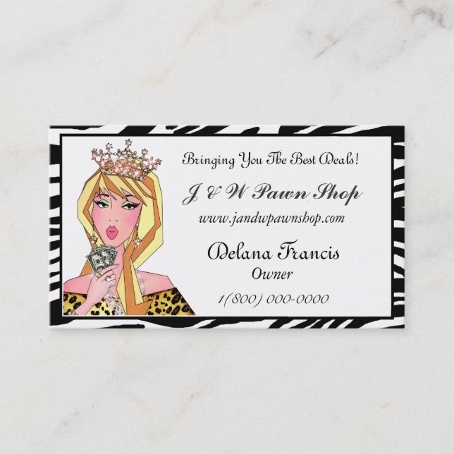 Pawn Shop Business Cards (Front)