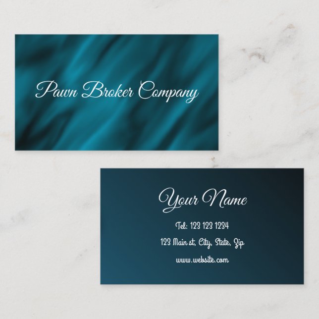 Pawn Shop Buy, Sell, Loan & Mortgage Personalized  Business Card (Front/Back)