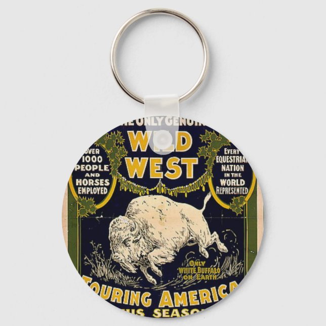 Pawnee Bill Shows Wild West Keychain (Front)