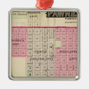 Pawnee City, Nebraska Metal Ornament