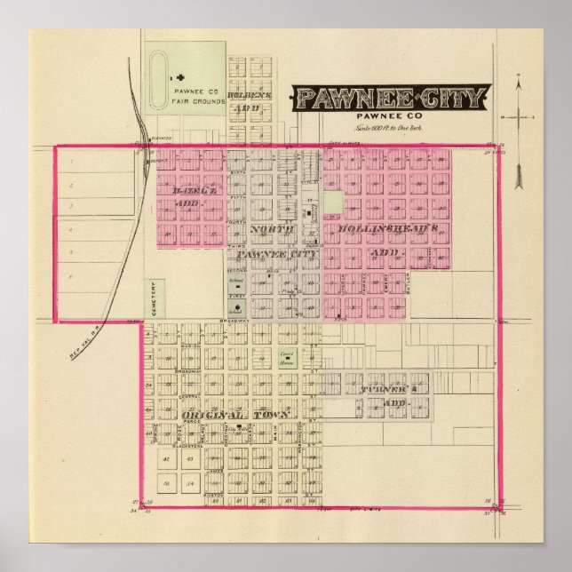 Pawnee City, Nebraska Poster (Front)