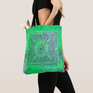 PAWNEE MORNING STAR, Blue GreenTote Bag