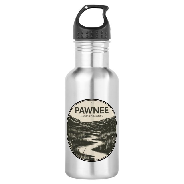 Pawnee National Grassland Colorado Stream 532 Ml Water Bottle (Front)