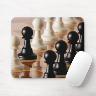 Pawns on Chess Board Mouse Pad