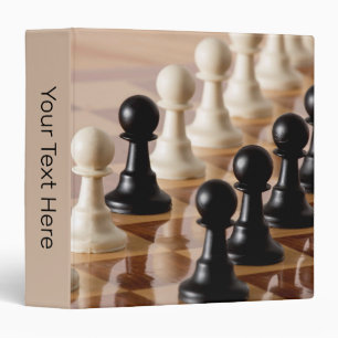 Pawns on Chess Board Personal Binder